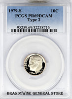 1979-S Type 2 Roosevelt Dime PCGS Proof 69 Deep Cameo