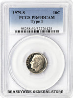 1979-S Type 1 Roosevelt Dime PCGS Proof 69 Deep Cameo