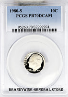 1980-S Roosevelt Dime PCGS Proof 70 Deep Cameo