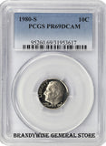 1980-S Roosevelt Dime PCGS Proof 69 Deep Cameo