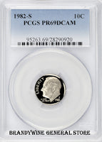 1982-S Roosevelt Dime PCGS Proof 69 Deep Cameo