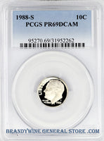 1988-S Roosevelt Dime PCGS Proof 69 Deep Cameo