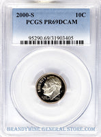 2000-S Roosevelt Dime PCGS Proof 69 Deep Cameo
