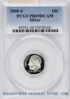 2000-S Roosevelt Silver Dime PCGS Proof 69 Deep Cameo