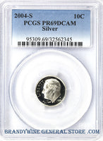 2004-S Roosevelt Silver Dime PCGS Proof 69 Deep Cameo
