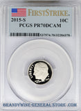 2015-S Roosevelt Dime PCGS First Strike Proof 70 Deep Cameo
