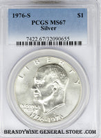 1976-S Eisenhower Silver Dollar PCGS Mint State 67