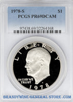 1978-S Eisenhower Dollar PCGS Proof 69 Deep Cameo