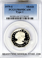1979-S Susan B. Anthony Type 1 Dollar Certified PCGS Proof 69 Deep Cameo