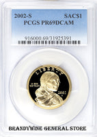2002-S Sacagawea Dollar PCGS Proof 69 Deep Cameo