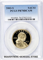 2003-S Sacagawea Dollar Coin PCGS Proof 70 Deep Cameo