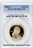 2004-S Sacagawea Dollar Coin PCGS Proof 70 Deep Cameo