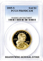 2005-S Sacagawea Dollar PCGS Proof 69 Deep Cameo