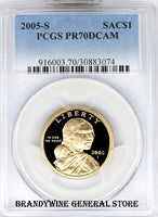 2005-S Sacagawea Dollar Coin PCGS Proof 70 Deep Cameo