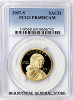 2007-S Native American Dollar PCGS Proof 69 Deep Cameo