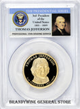 2007-S Thomas Jefferson Dollar PCGS Proof 69 Deep Cameo Obverse