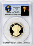 2008-S Van Buren Presidential Dollar PCGS Proof 70 Deep Cameo Obverse
