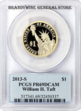 2013-S William Taft Presidential Dollar PCGS Proof 69 Deep Cameo