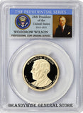 2013-S Woodrow Wilson Presidential Dollar PCGS Proof 69 Deep Cameo Obverse