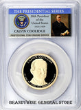 2014-S Calvin Coolidge Presidential Dollar PCGS Proof 69 Deep Cameo Obverse
