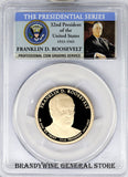 2014-S F Roosevelt Presidential Dollar PCGS Proof 70 Deep Cameo Obverse
