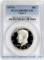 1979-S Type 1 Kennedy Clad Half Dollar certified by PCGS at Proof 69 Deep Cameo