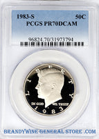 1983-S Kennedy Half Dollar certified perfect by PCGS at Proof 70 Deep Cameo