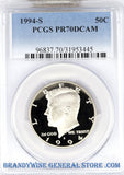 1994-S Kennedy Half Dollar PCGS Proof 70 Deep Cameo