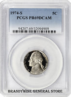 1974-S Jefferson Nickel PCGS Proof 69 Deep Cameo