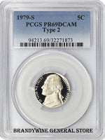 1979-S Jefferson Nickel PCGS PR69DCAM Type 2