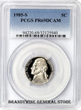 1985-S Jefferson Nickel PCGS Proof 69 Deep Cameo