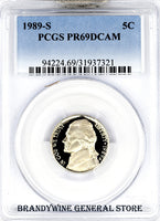 1989-S Jefferson Nickel PCGS Proof 69 Deep Cameo