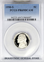 1990-S Jefferson Nickel PCGS Proof 69 Deep Cameo