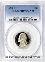 1992-S Jefferson Nickel PCGS Proof 69 Deep Cameo