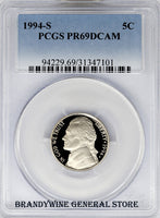 1994-S Jefferson Nickel PCGS Proof 69 Deep Cameo