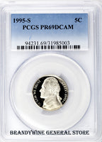 1995-S Jefferson Nickel PCGS Proof 69 Deep Cameo