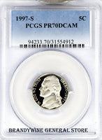 1997-S Jefferson Nickel PCGS Proof 70 Deep Cameo