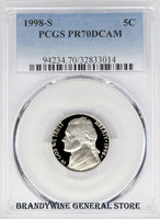 1998-S Jefferson Nickel PCGS Proof 70 Deep Cameo