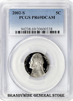 2002-S Jefferson Nickel PCGS PR69DCAM