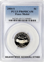2004-S Jefferson Nickel Keel Boat PCGS Proof 69 Deep Cameo