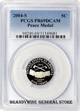 2004-S Jefferson Nickel Peace Medal PCGS Proof 69 DCAM