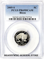 2005-S Jefferson Nickel Bison PCGS Proof 69 DCAM