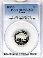 2005-S Jefferson Bison Nickel PCGS Proof 70 Deep Cameo