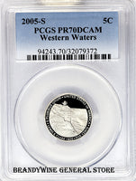 2005-S Jefferson Western Waters Nickel PCGS Proof 70 Deep Cameo