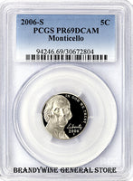 2006-S Jefferson Monticello Nickel PCGS Proof 69 DCAM