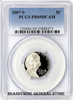 2007-S Jefferson Nickel PCGS Proof 69 Deep Cameo