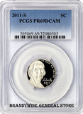 2011-S Jefferson Nickel PCGS Proof 69 DCAM
