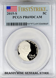 2015-S Jefferson Nickel PCGS First Strike Proof 69 Deep Cameo