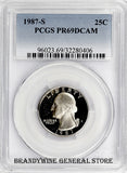 1987-S Washington Quarter PCGS Proof 69 DCAM