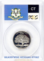1999-S Connecticut Statehood Quarter certified by PCGS at Proof 69 Deep Cameo